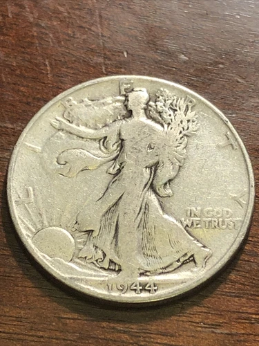 1944 Walking Liberty Half Dollar 90% Silver Very Fine VF