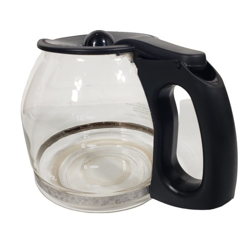 Mr. Coffee 12 Cup Glass Replacement Pot Carafe Black Handle - Picture 4 of 9