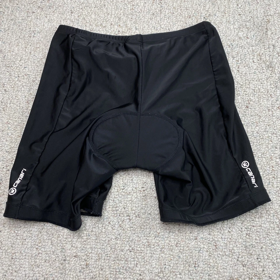 Pantalones Cortos Activos Canari Para Hombres Talla L Negros Acolchados Pierna Elástica Ciclismo Compresión  Foto 3 de 4