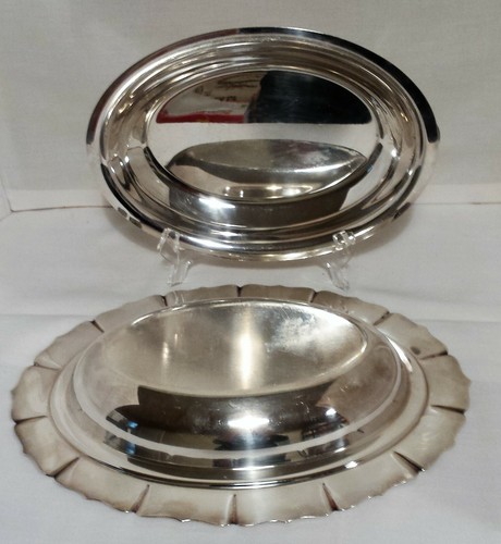 ROGERS SILVERPLATE SERVING DISH W/ HANDLED COVER MALDEN #4012 - Picture 5 of 6