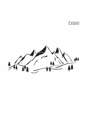 MOUNTAINS WALL DECAL - Picture 1 of 3