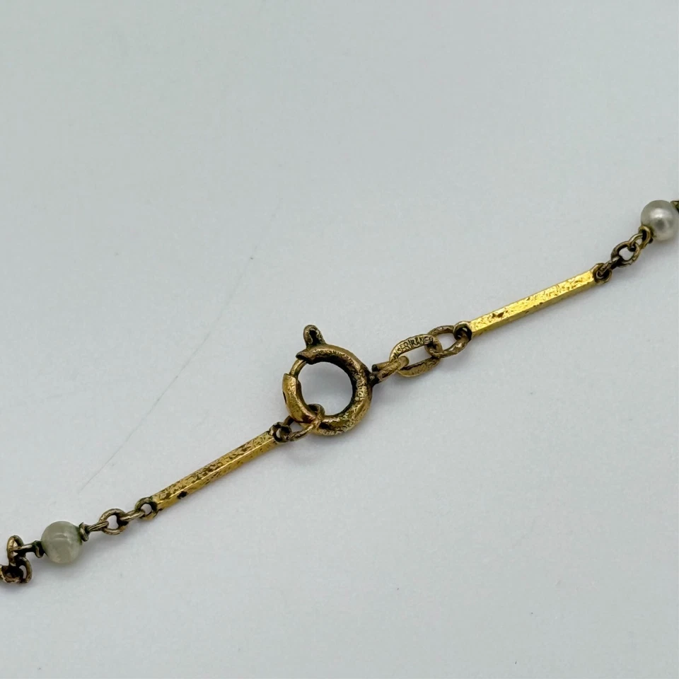 Vintage BUCHERER Pendant Necklace Watch Swiss Mechanical, Floral Back w/ Chain - Image 4 of 4