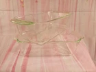 2 Pyrex #213-R 8.5"x4.5"x2.5" 1.5qt. Clear Glass Meatloaf Pan Very Fine Conditio