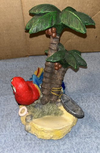 Tropischer Papagei & Palme Weinflaschenhalter als Aufsteller Statue - Bild 6 von 10