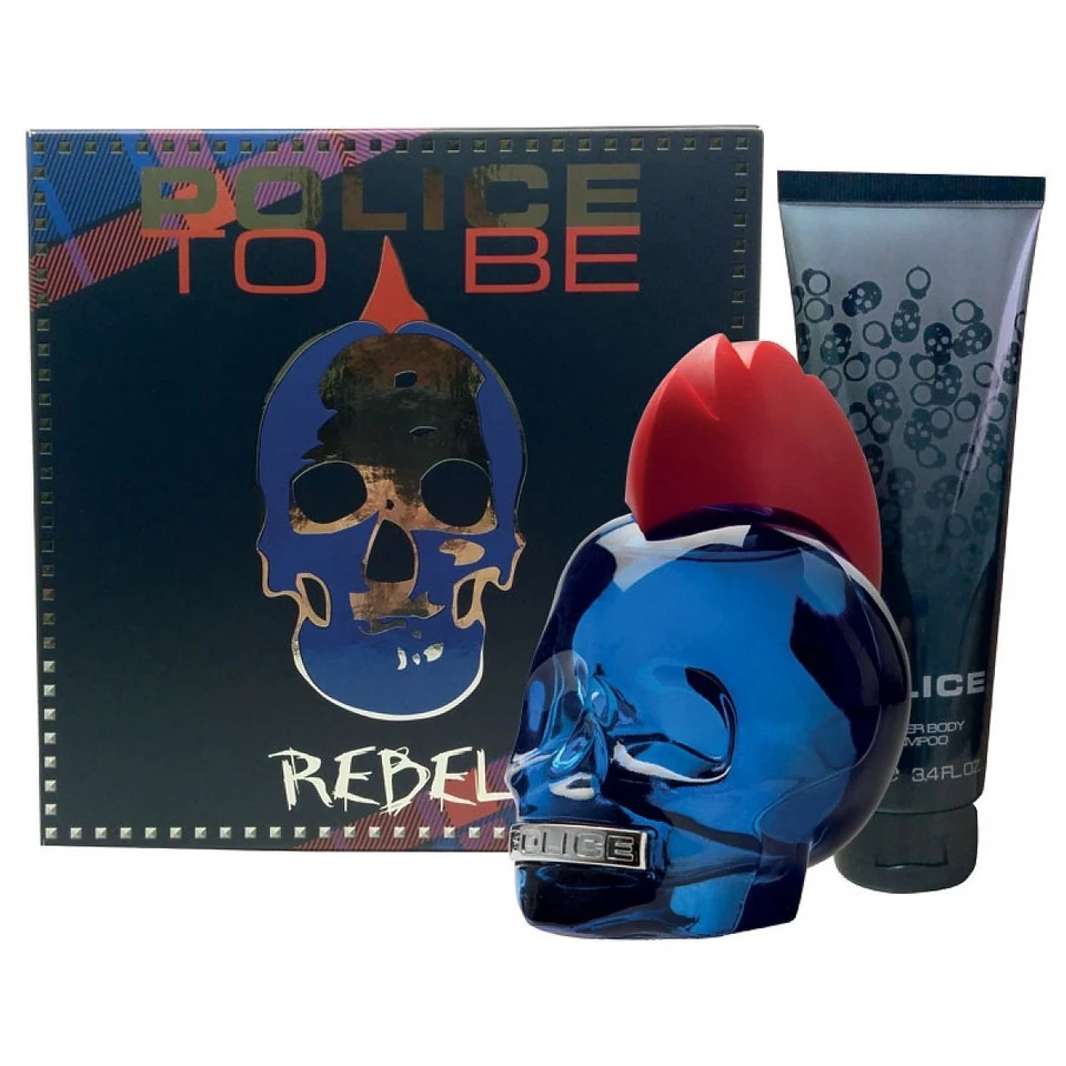 POLICE TO BE REBEL EAU DE TOILETTE ML.75 + ALL OVER SHAMPOO Ml 100 FOR MAN