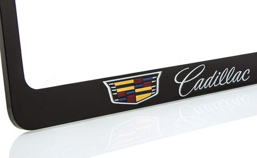 with Crest Zinc License Plate Frame with Glossy Black Finish (2 Hole) - Bild 2 von 4