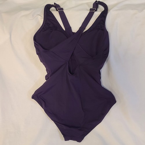 Lands' End Damen Badeanzug Lila Einteiler L - Bild 2 von 4