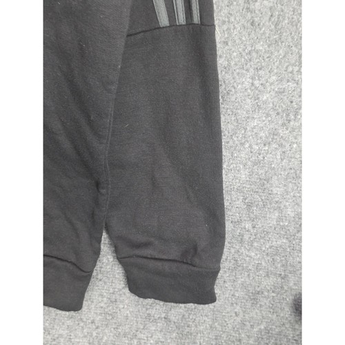 Adidas Essentials Men 2XL Sweatshirt Pullover Gray 3 Stripe Athleisure Crew Neck - Picture 9 of 11