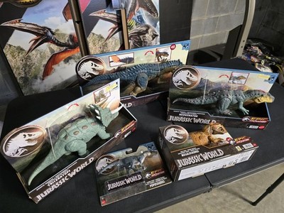 Jurassic World Epic Evolution Toy Lot New Allosaurus + More 2023 Mattel 