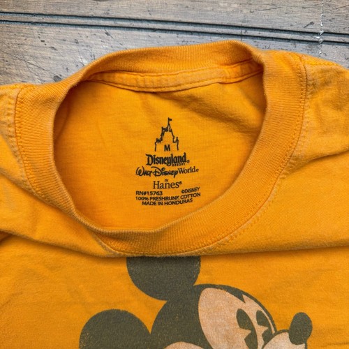 Mickey Mouse Disneyland faded distressed orange tshirt size medium - Picture 3 of 5