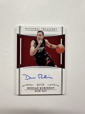 2018-19 National Treasures Duncan Robinson Rookie Auto 64/99 Miami Heat
