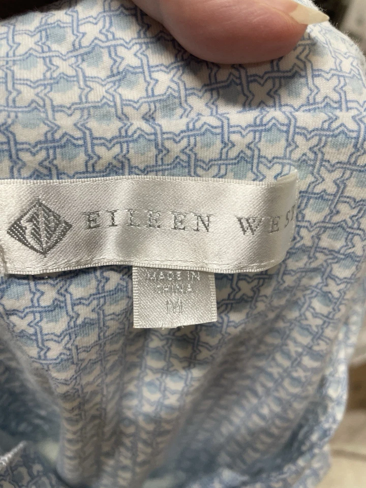 Eileen West Two Piece Cotton Cottage Core Short Pajama M Set - Image 3 of 4