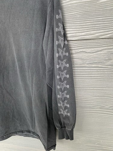 Vintage 90s Independent Truck Co Shirt Long Sleeve Rare Satanic Skating Size Lrg - Picture 3 of 10