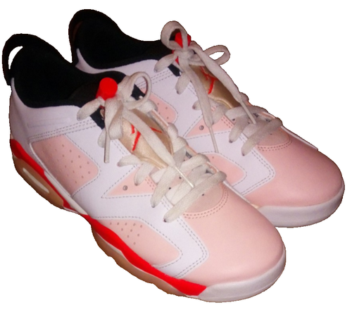 AIR JORDAN LOGO 6 RETRO WHITE ATMOSPHERE - INFRARED LOW SNEAKER TURNSCHUHE GRÖSSE 6 - Bild 2 von 7