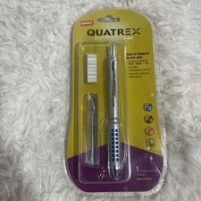 NEW RARE Staples Quatrex 3 Color Multifunction Ballpoint Pen Pencil Stylus Combo