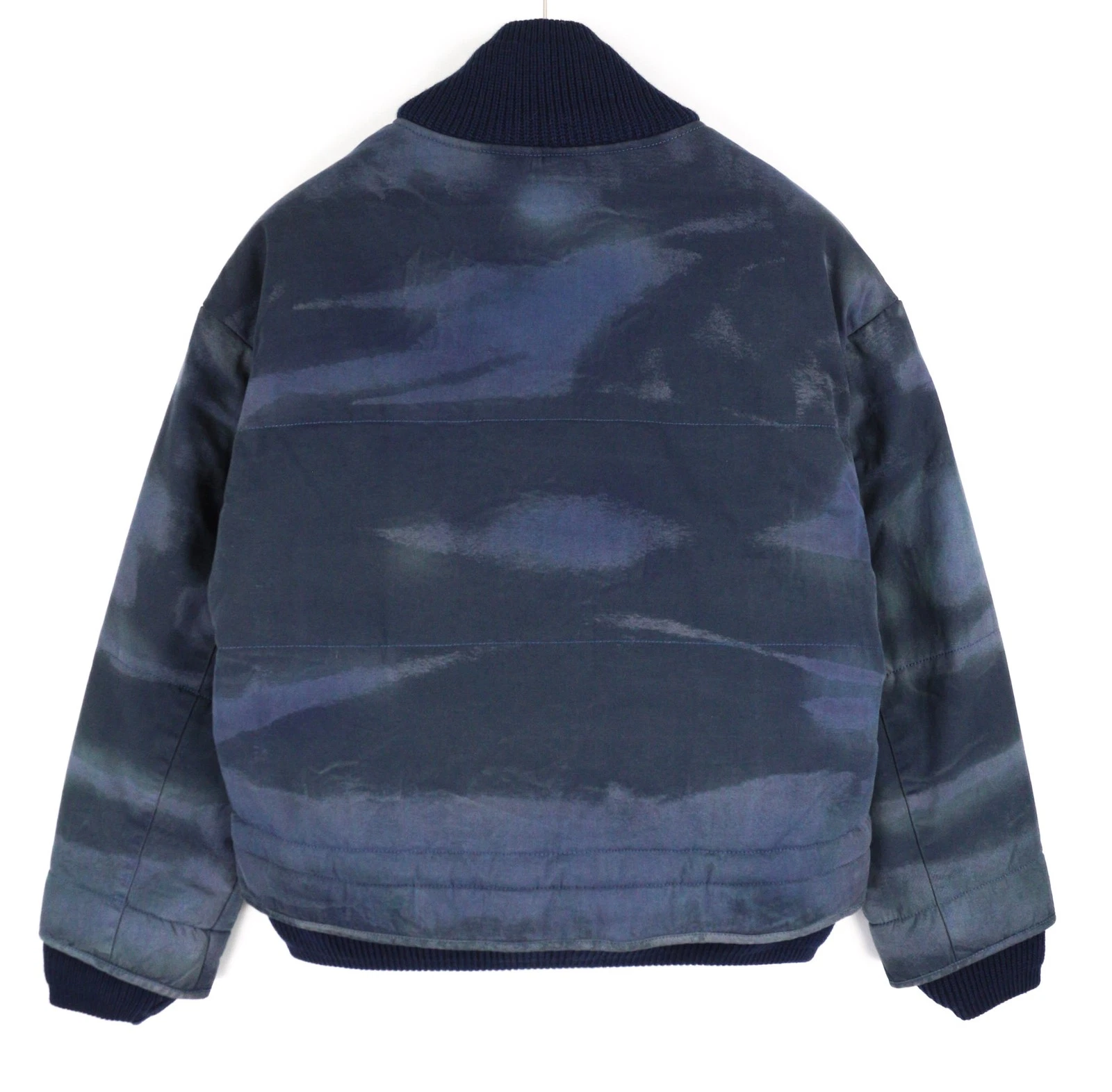 DIESEL Men Jacket W-Spleak-A S Blue Washed Oversized Bomber Insulated RRP325 image 4