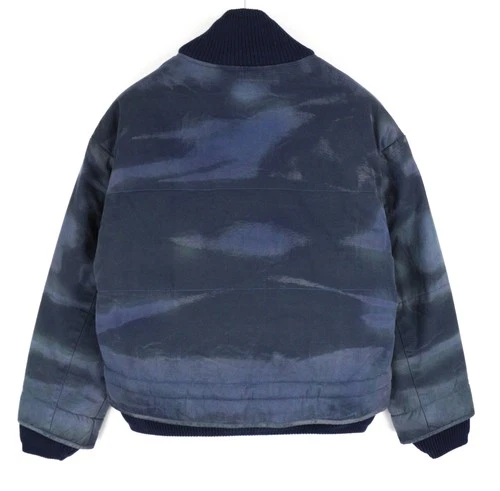 DIESEL Men Jacket W-Spleak-A S Blue Washed Oversized Bomber Insulated RRP325 image 4