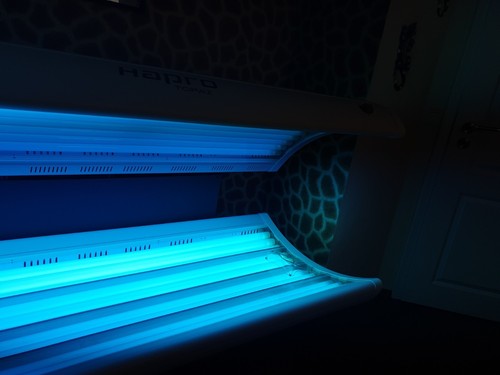 Sonnenbank Heimsolarium Hapro Topaz 24 C inkl. Zubehör - top Zustand - Bild 2 von 8