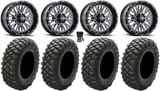 ITP Momentum 15" Wheels Milled 33" Crawler XR Tires Kawasaki Teryx Mule