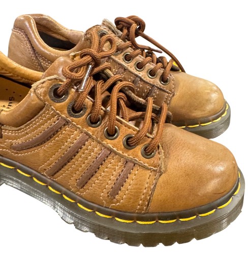 Dr. Doc Martens 12037 Air Wair braune klobige Damenschuhe aus Leder Größe US 5 - Bild 5 von 10