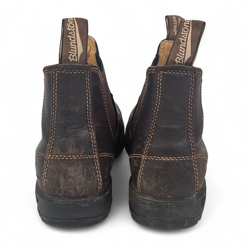 Blundstone Brown Leather Boots Mens US 7 Womens US 9 AU 6 Chelsea Slip On - Picture 5 of 24