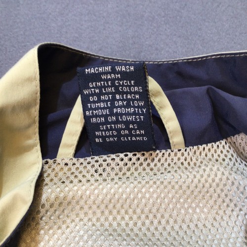 USGA Member Beige & Navy Jacket Size M 100% Polyester wind breaker - Picture 4 of 12