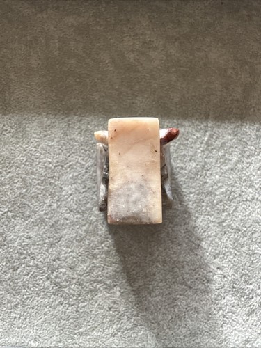 Vintage Chop / Hanko Stempel japanischer geschnitzter Speckstein Stempel & Wiege - Bild 15 von 17