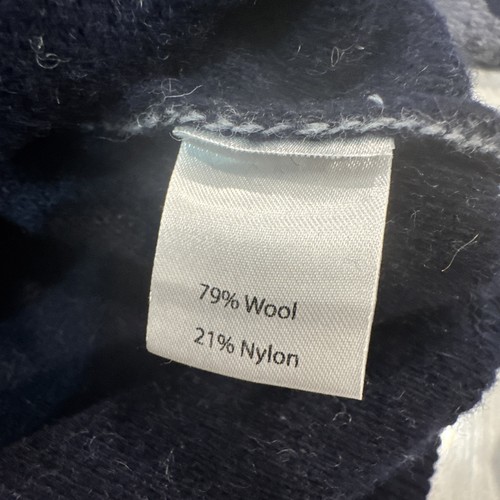 NWT Emozioni Uomo Italy Sweater Cardigan Blue Gray Wool Blend Men's M - Picture 8 of 8