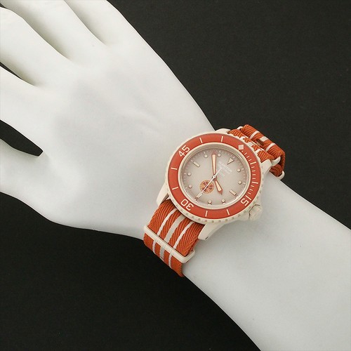 SWATCH BLANCPAIN SCUBA FIFTY FATHOMS ARCTIC OCEAN SO35N100 AUTOMATIC 42MM - Picture 6 of 7