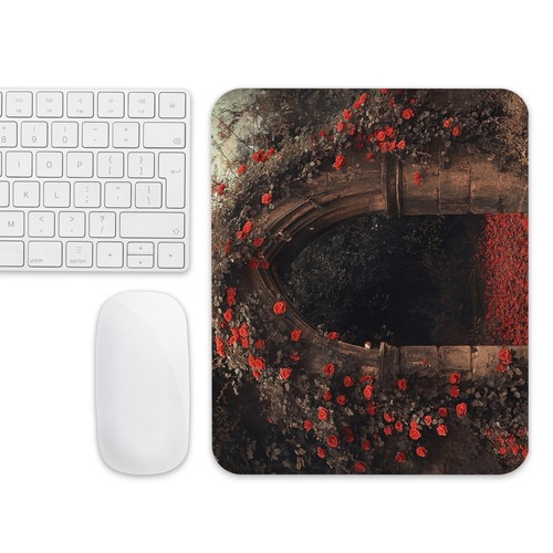 Gothic Rose Arch Desk Art Enchanted Garden Romantic Dark Fantasy Décor - Imagen 2 de 6