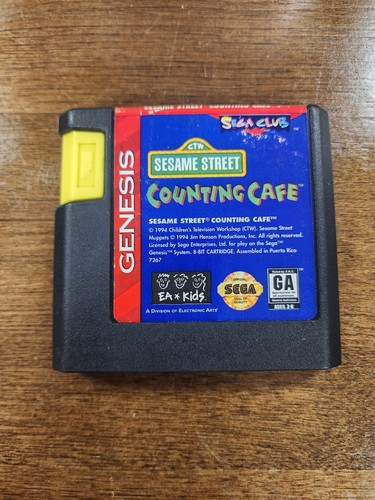 Sesame Street Counting Cafe (Sega Genesis, 1994), Tested and Works. - Picture 2 of 4