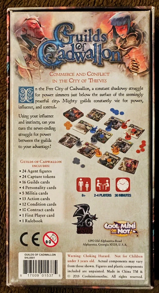 Guilds of Cadwallon Game - Cool Mini Or Not / Legacy Games (2013) Complete - Image 3 of 3