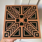 Vintage Frankoma Pottery Frank Lloyd Wright Collection Ceramic Tile Trivet USA
