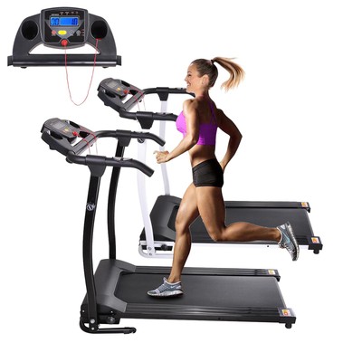 1100W Folding Electric Treadmill Low Noise Running Machine Home Gym Jogging