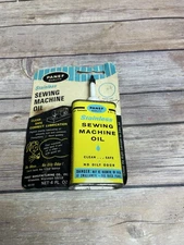 Vintage Panef Stainless Sewing Machine Oil Can 4 Ounce N.O.S.