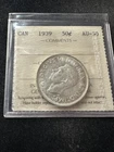 1939,   Canada,  Fifty ¢50 Cent, ICCS Graded**AU-50** # JN 521
