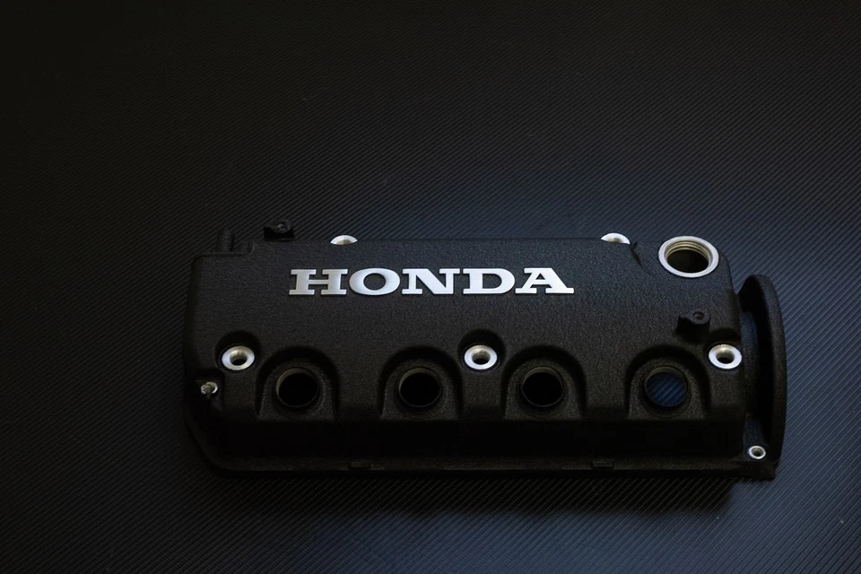 CUBIERTA DE VÁLVULA HONDA CIVIC OEM SERIE D D16 D15 SOHC RECUBIERTA DE POLVO JDM ARRUGA NEGRA Foto 4 de 4