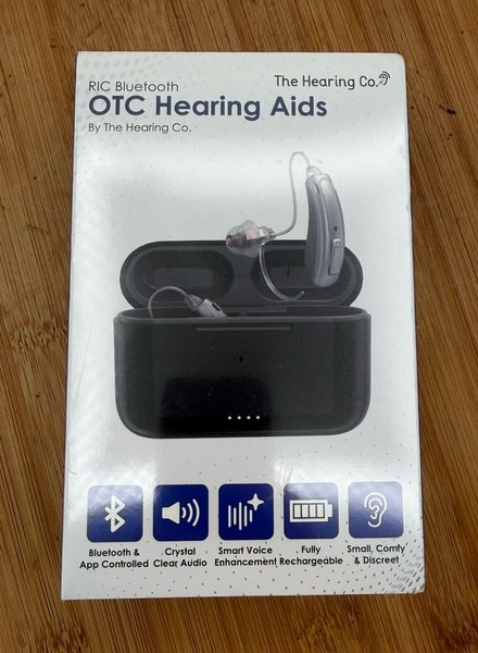Audífonos OTC RIC Bluetooth de The Hearing Co. Sellados Nuevos en Caja