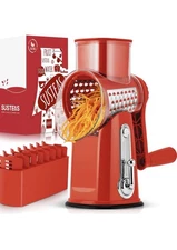 SUSTEAS Rotary Cheese Grater with Handle - Vegetable
