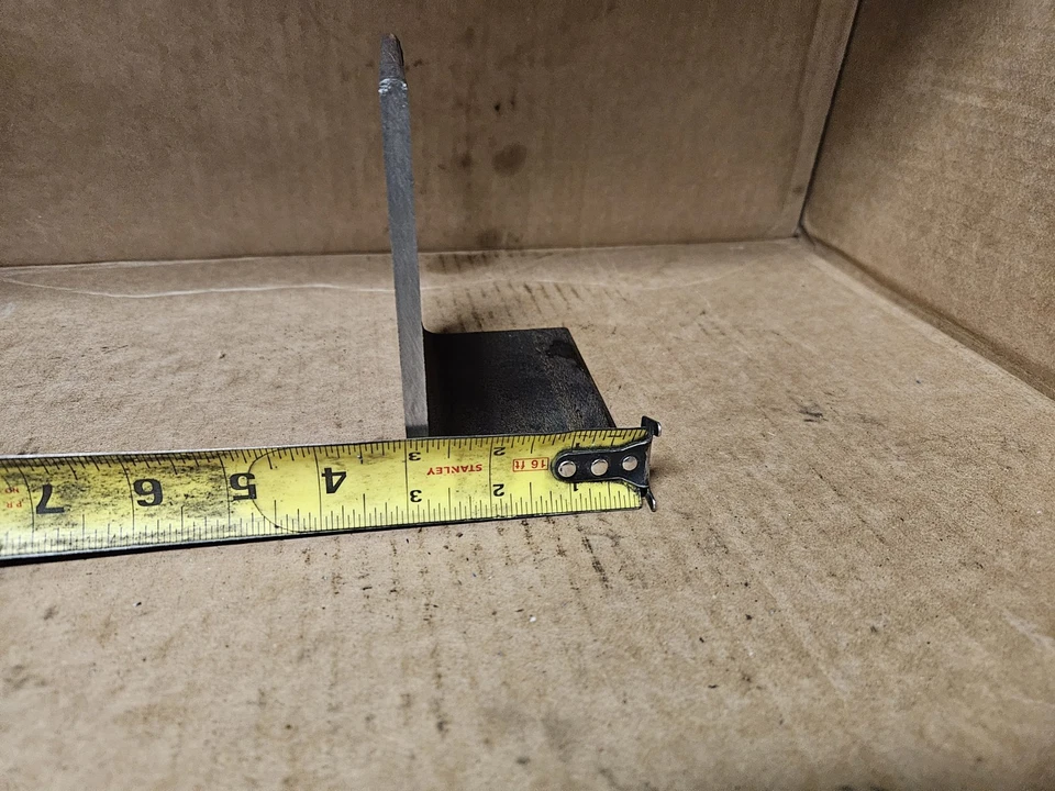 (Cantidad 2) Soporte de hierro ángulo de acero HD 3×5. 4,5" de largo, 1/4" de grosor. ¡Seld On! Foto 2 de 4