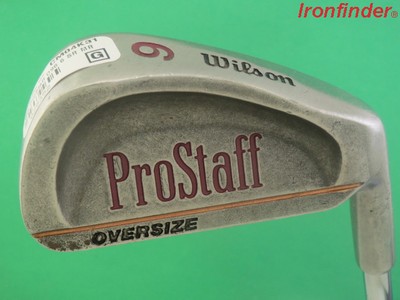 Left-Handed Wilson ProStaff 6 Iron Regular Steel Shaft Wilson Staff Grip Left-Handed Wilson ProStaff 6 Iron Regular Steel Shaft Wilson Staff Grip