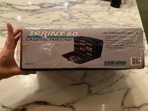 Case Logic Sc-60 Cassette Tape Case Storage Shoulder Strap Black Vtg 1987 NIP! - Picture 6 of 7