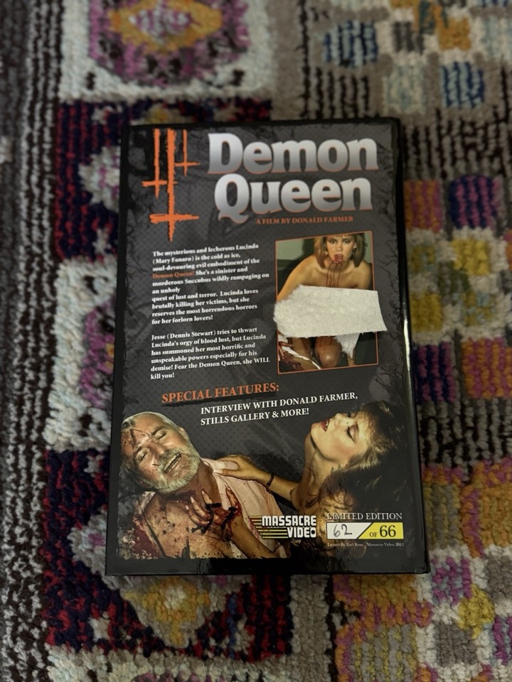 Demon Queen DVD 80s Cult Horror Video Shot On VHS Massacre Video Rare ...