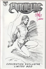 WITCHBLADE #51 JAY COMPANY WWC SKETCH VARIANT SIGNED BRIAN CHING COA TOP COW