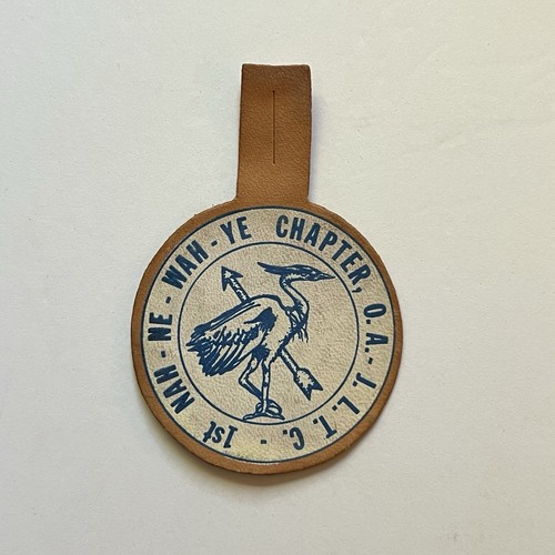 RARE BSA Leather Patch JLTC OA Man-Ne-Wah-Ye Chapter 1st Issue Shu-Shu-Gah NY
