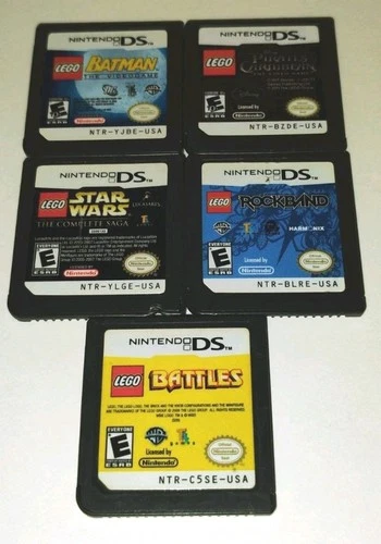 Lego 5 GAME BUNDLE COLLECTION LOT for Nintendo DS 3DS Console Batman Pirates