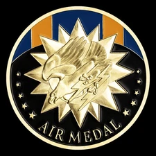 Air Medal Golden Challenge Coin