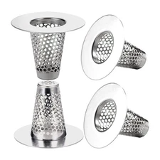 4 Pack Bathroom Drain Strainers for 1.2-1.6 Large Drain Holes, 1 Inch 6122