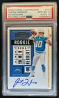 2020 Contenders Justin Herbert Rookie Auto RC #104 Chargers PSA 10
