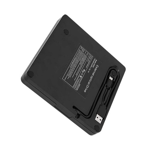 Ultra-Thin External USB 3.0 DVD Drive USB-C&USB-A Plug-N-Play Drive For Win/Mac - Photo 2/13
